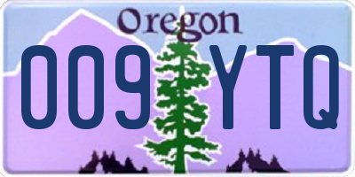 OR license plate 009YTQ
