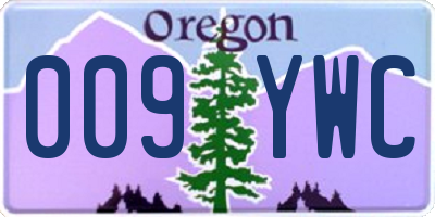 OR license plate 009YWC