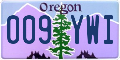 OR license plate 009YWI