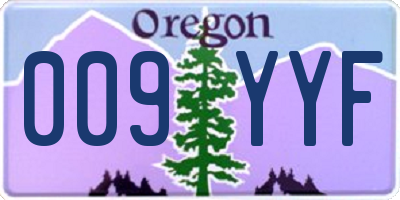OR license plate 009YYF