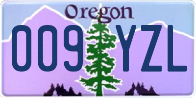 OR license plate 009YZL