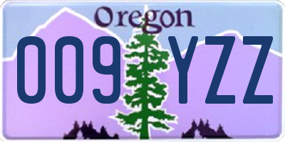 OR license plate 009YZZ