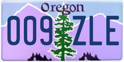OR license plate 009ZLE