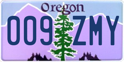 OR license plate 009ZMY
