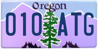 OR license plate 010ATG