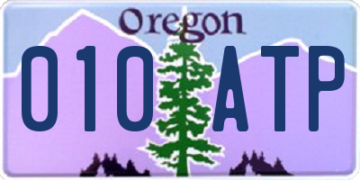 OR license plate 010ATP