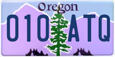 OR license plate 010ATQ