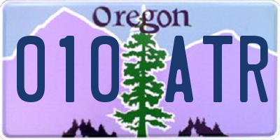 OR license plate 010ATR