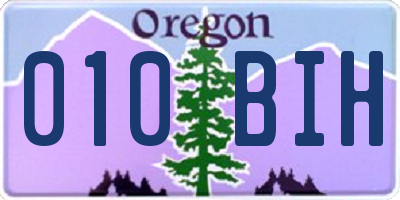 OR license plate 010BIH