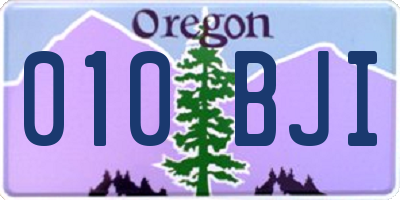 OR license plate 010BJI