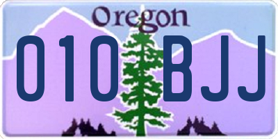 OR license plate 010BJJ