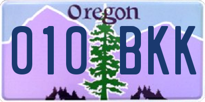 OR license plate 010BKK