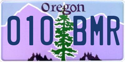 OR license plate 010BMR