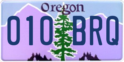 OR license plate 010BRQ