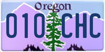 OR license plate 010CHC