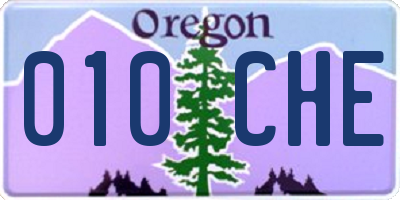 OR license plate 010CHE