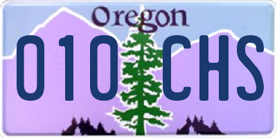 OR license plate 010CHS