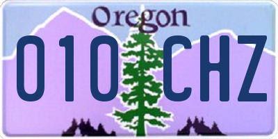 OR license plate 010CHZ