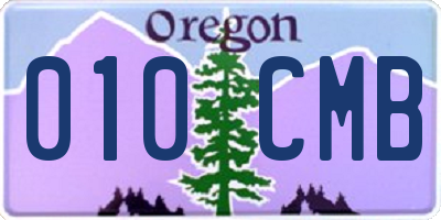 OR license plate 010CMB