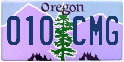 OR license plate 010CMG