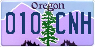 OR license plate 010CNH