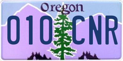OR license plate 010CNR