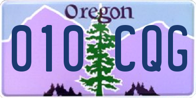 OR license plate 010CQG