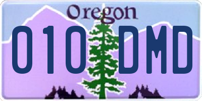 OR license plate 010DMD