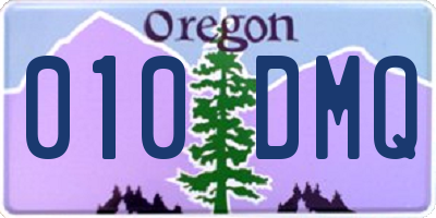 OR license plate 010DMQ