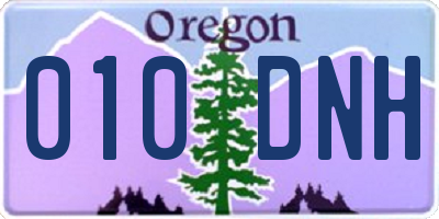 OR license plate 010DNH