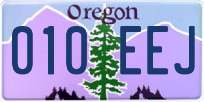 OR license plate 010EEJ