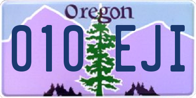 OR license plate 010EJI