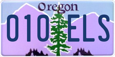 OR license plate 010ELS