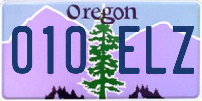 OR license plate 010ELZ