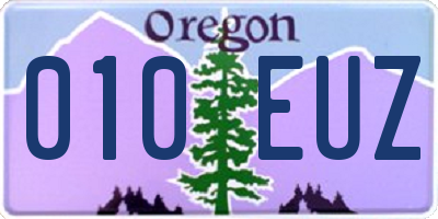 OR license plate 010EUZ