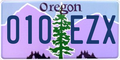 OR license plate 010EZX