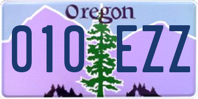 OR license plate 010EZZ