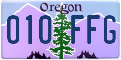 OR license plate 010FFG