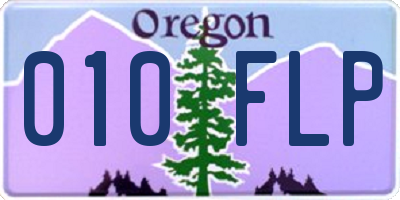 OR license plate 010FLP