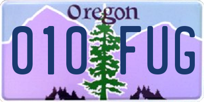 OR license plate 010FUG