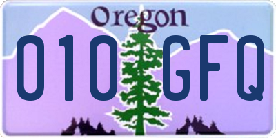OR license plate 010GFQ