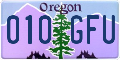 OR license plate 010GFU