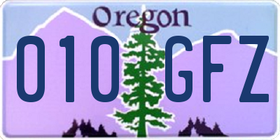 OR license plate 010GFZ