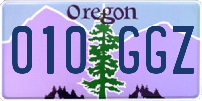 OR license plate 010GGZ