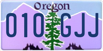 OR license plate 010GJJ