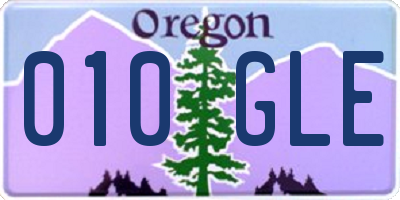 OR license plate 010GLE
