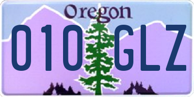 OR license plate 010GLZ