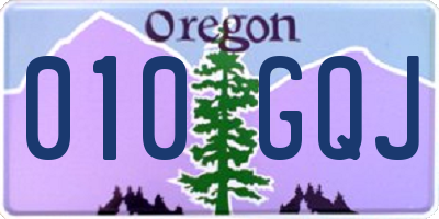 OR license plate 010GQJ