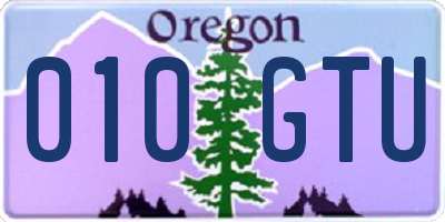 OR license plate 010GTU
