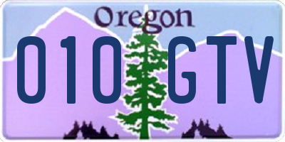 OR license plate 010GTV